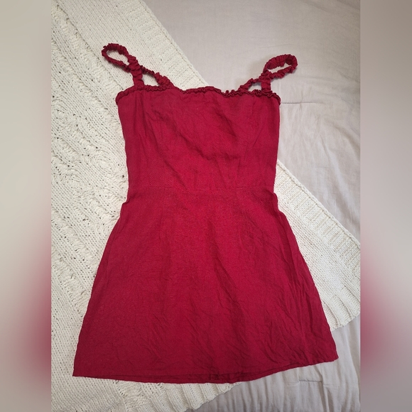 Reformation Janie Dress Red - Picture 2 of 6